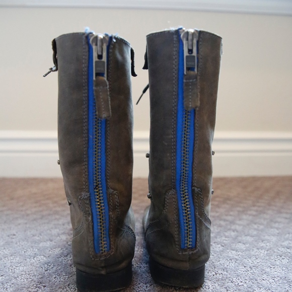 Steve Madden Flannel-Lined Combat Boots - Picture 3 of 8